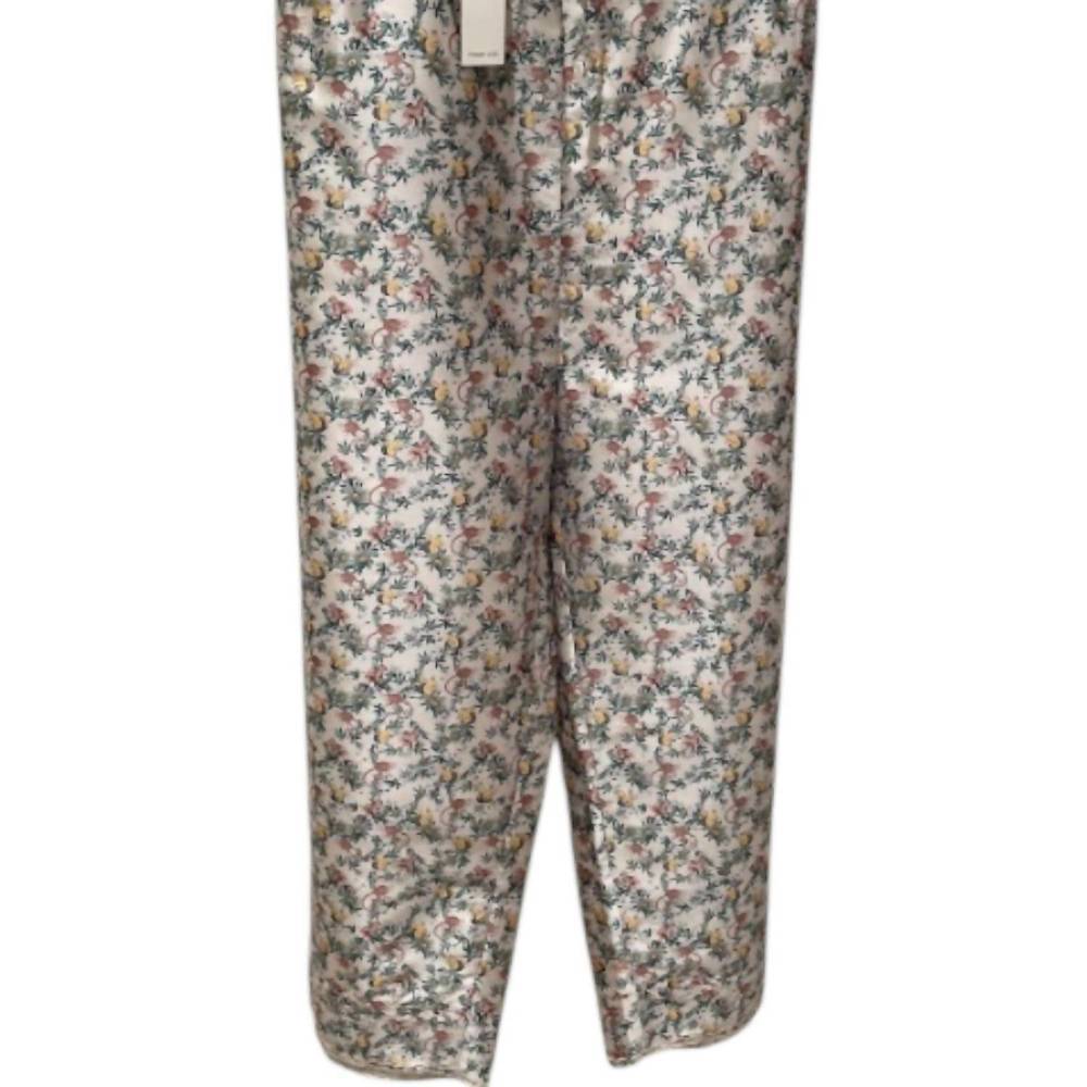 NEW CHAN LUU women's floral print pants in tan